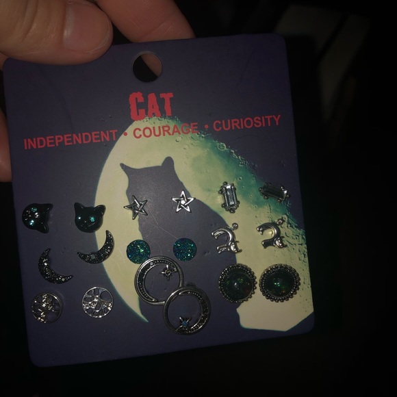 Hot Topic Jewelry - cat earrings from hot topic